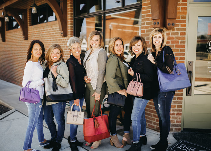 Thoughtfulness in a hand bag