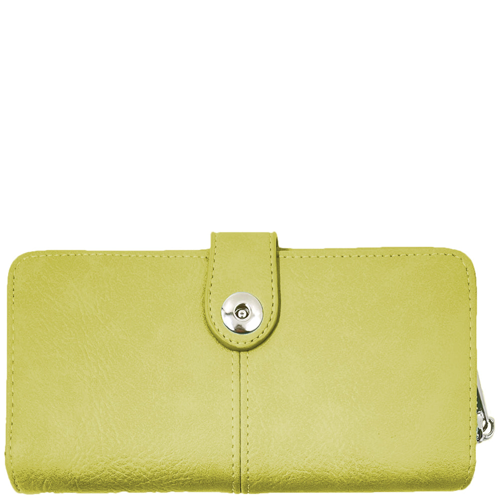 Eleanor Checkbook Wallet (Multiple Colors) New! Chartreuse