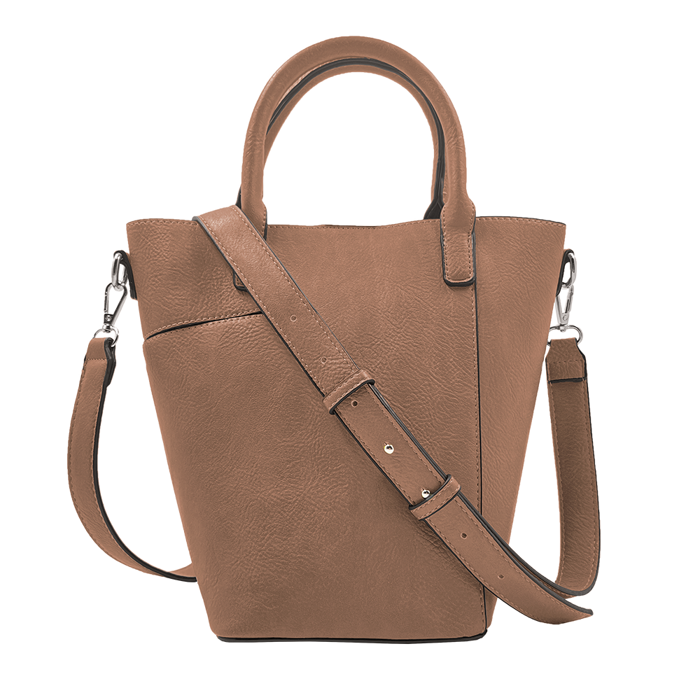 Bucket bag with shoulder strap