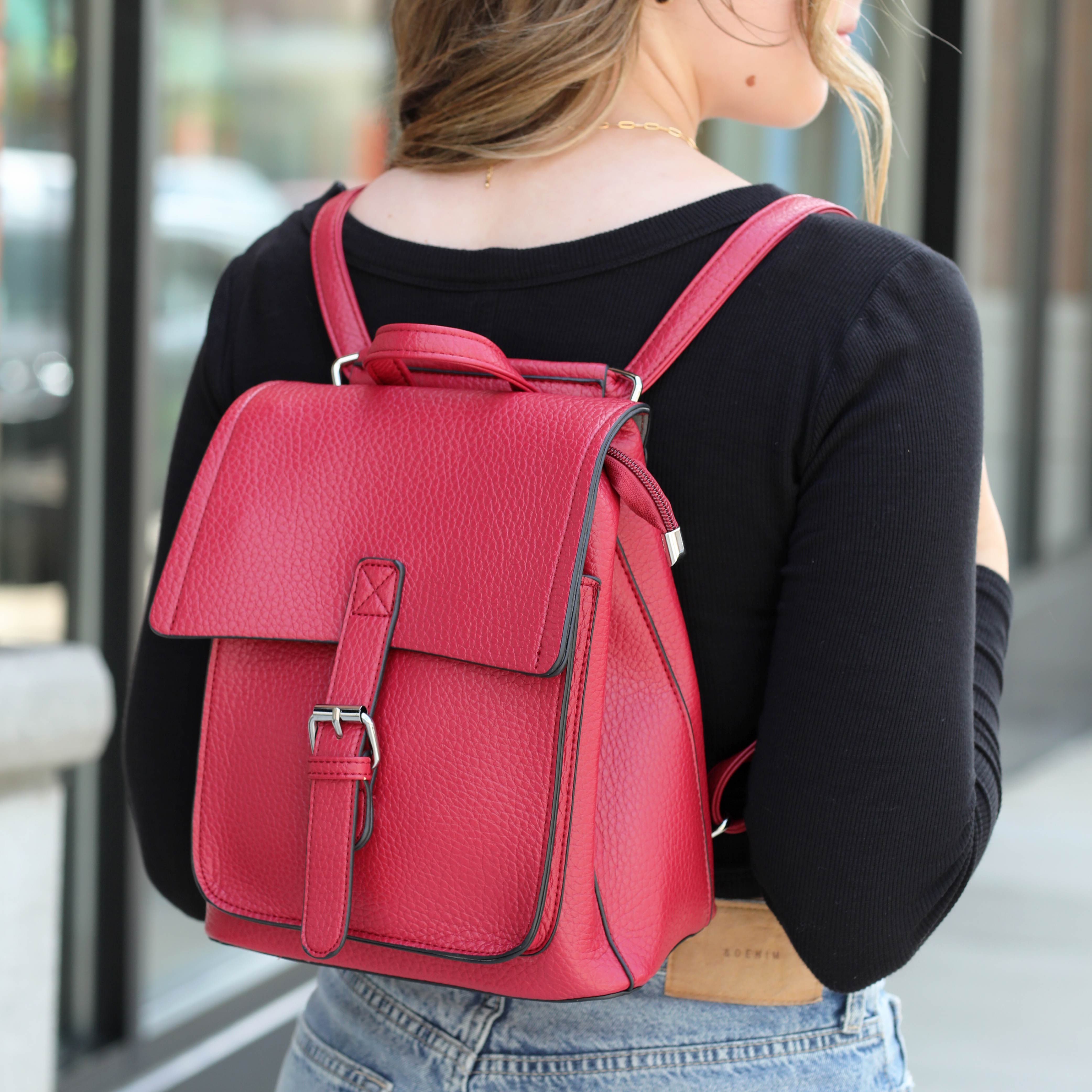 Backpack with crossbody strap online