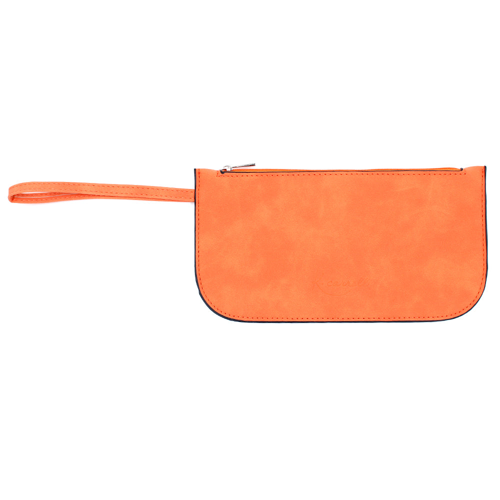 Orange wristlet best sale