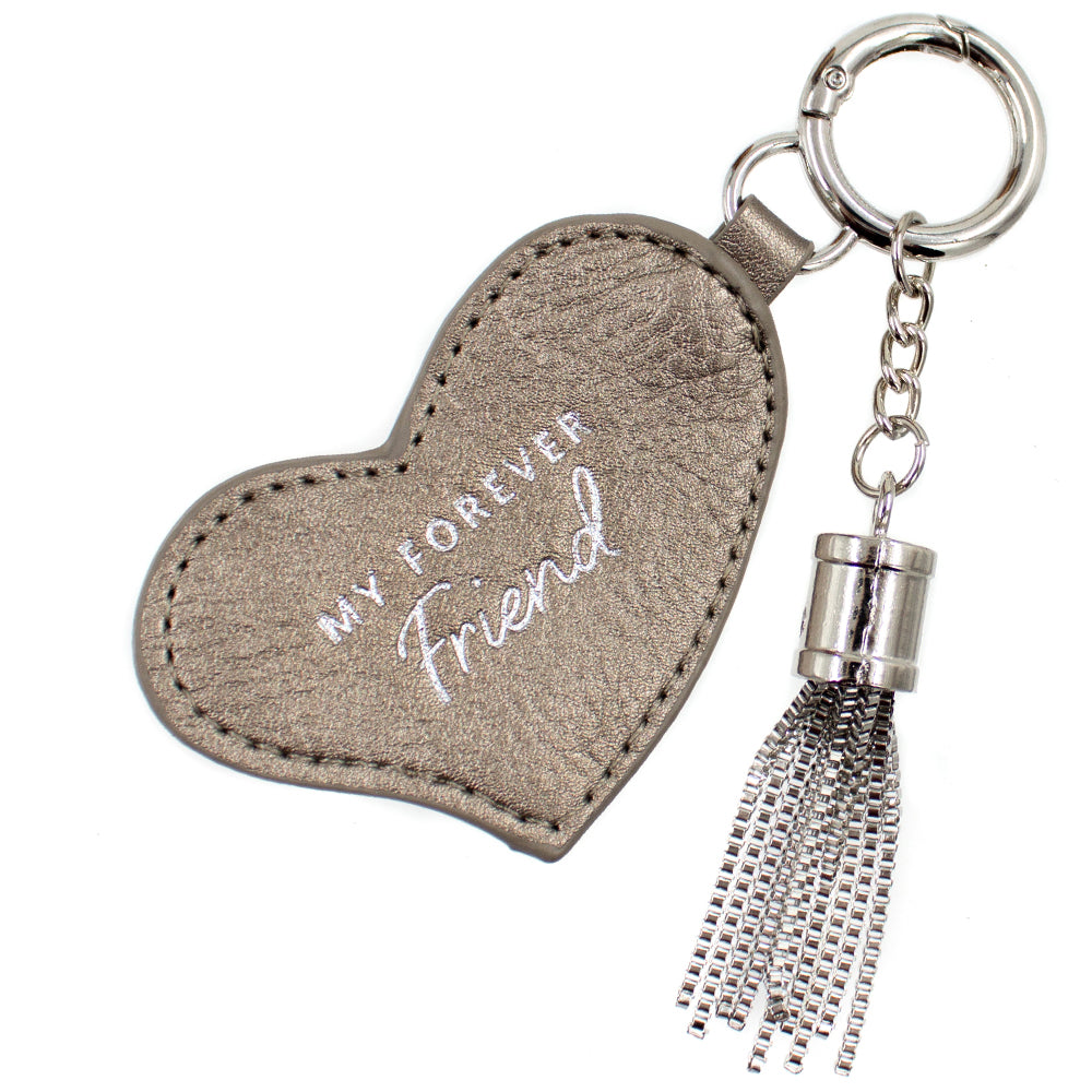 Charm Keychains (Multiple Colors) My Loving Daughter (Silver)