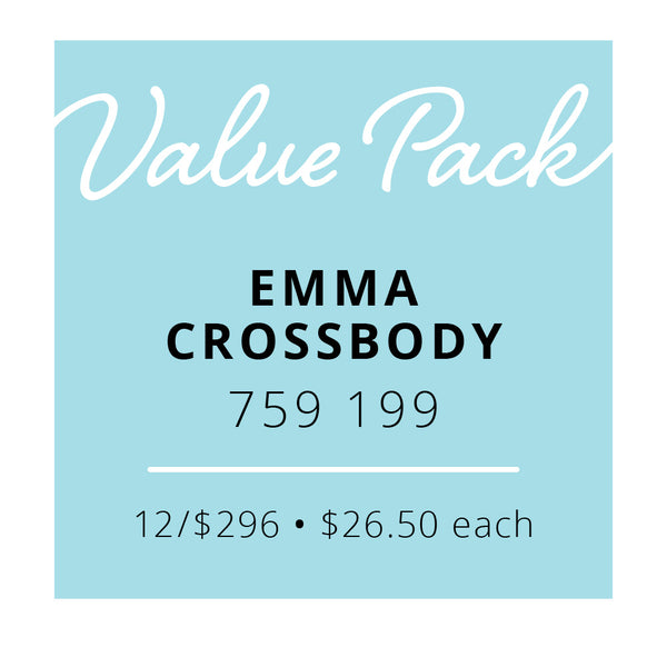 Value Pack Emma Crossbody | 12/$296 (Wholesale Only)
