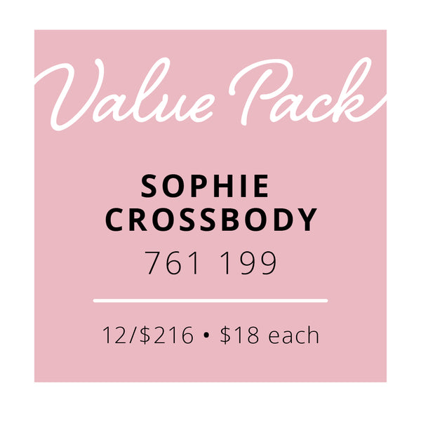 Value Pack Sophie Crossbody | 12/$216 (Wholesale Only)