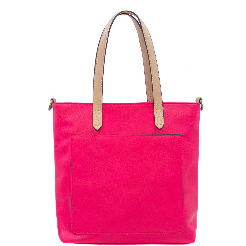 Shirley Tote (Multiple Colors) Orchid (Taupe Handles)